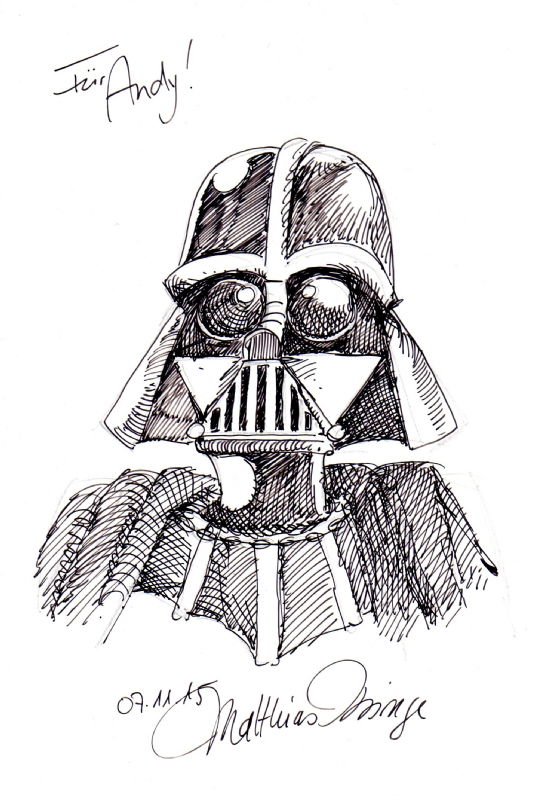 Darth Vader By Matthias Kringe, In Andreas Alt's Sketche Comic Art 