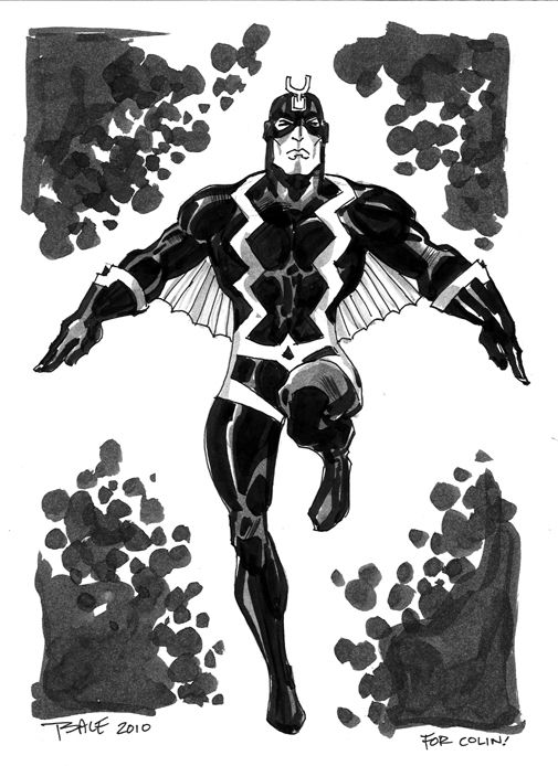 Black Bolt - Tim Sale, in Colin Solan's Marvel Misc Comic Art Gallery Room