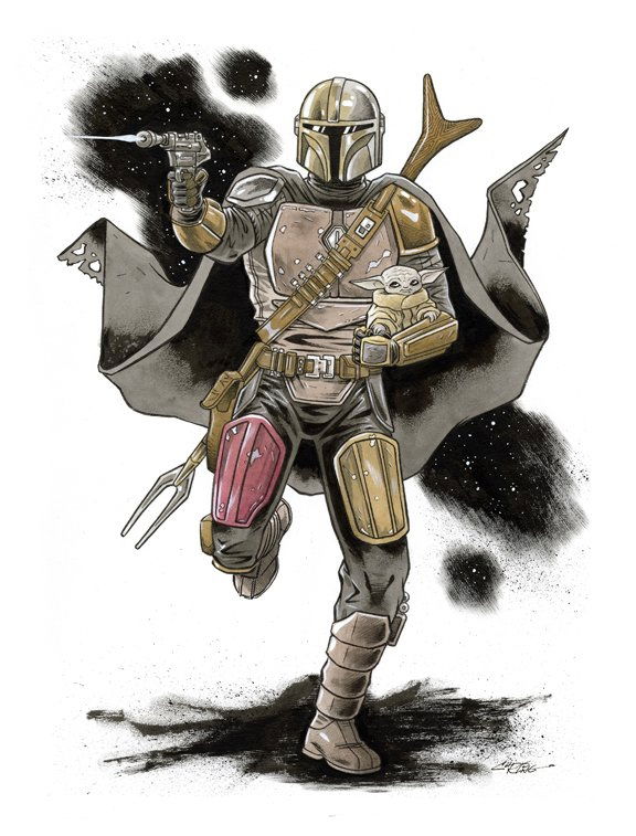 The Mandalorian & Grogu :: Chris Ring, in Colin Solan's Star Wars Comic ...