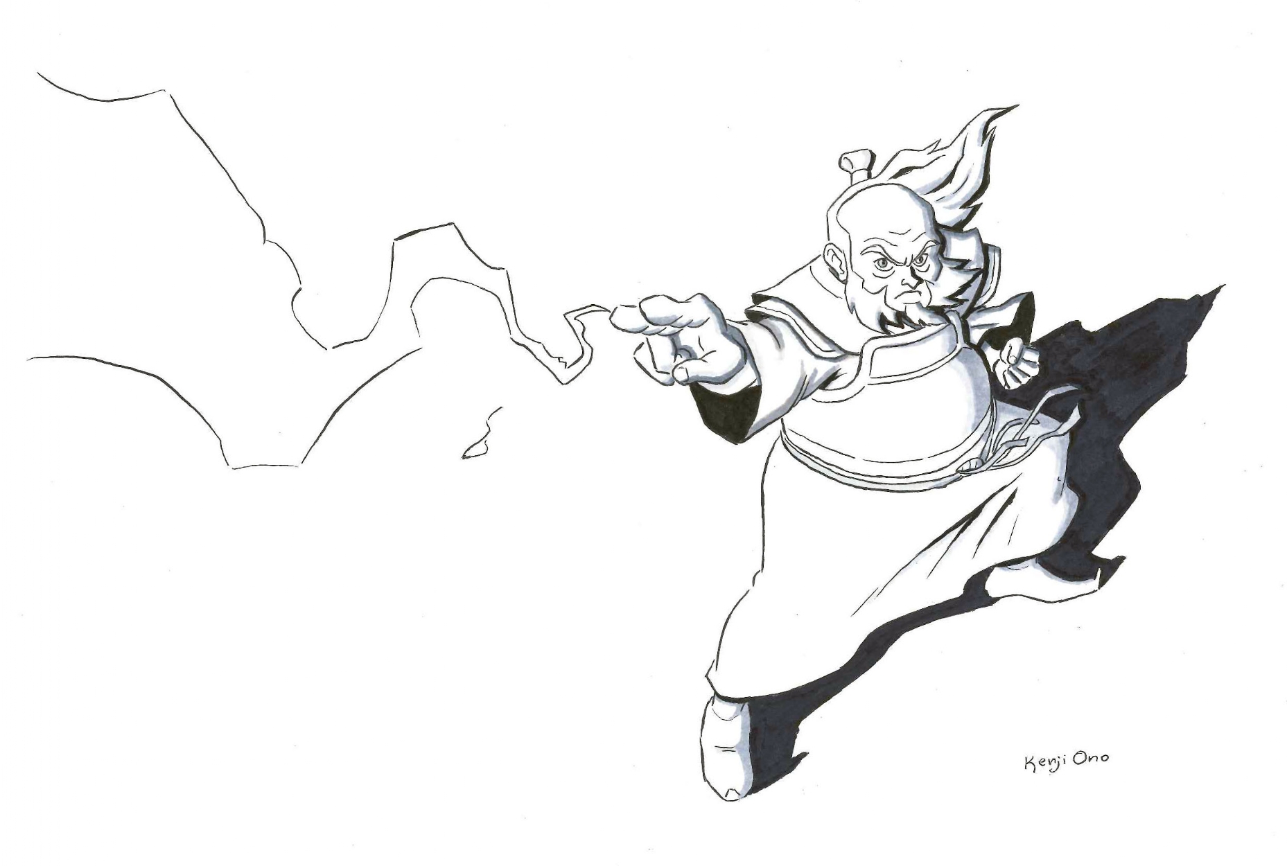 Uncle Iroh Kenji Ono In Colin Solan S Avatar The Last Airbender Comic Art Gallery Room