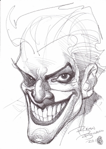 BOLLAND, Brian - Joker 8.5x11, Comic Art