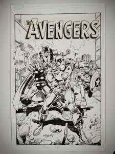 Bob LAYTON - Avengers commission cover worthy 11x17, Comic Art