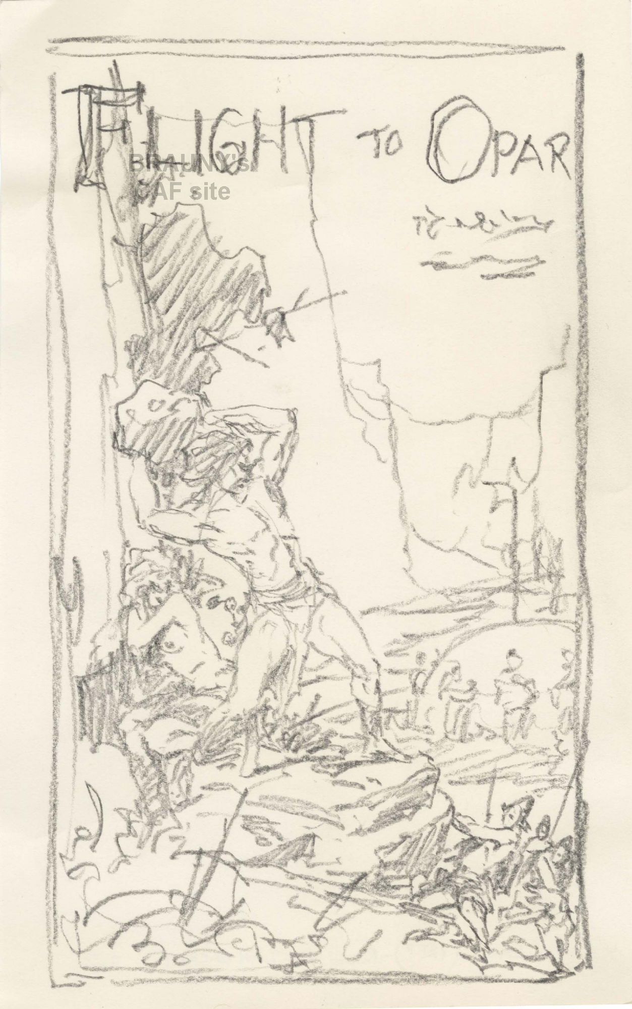 KRENKEL, Roy - Flight to Opar - cover prelim 6.5x10, in . BRAUNY's ...