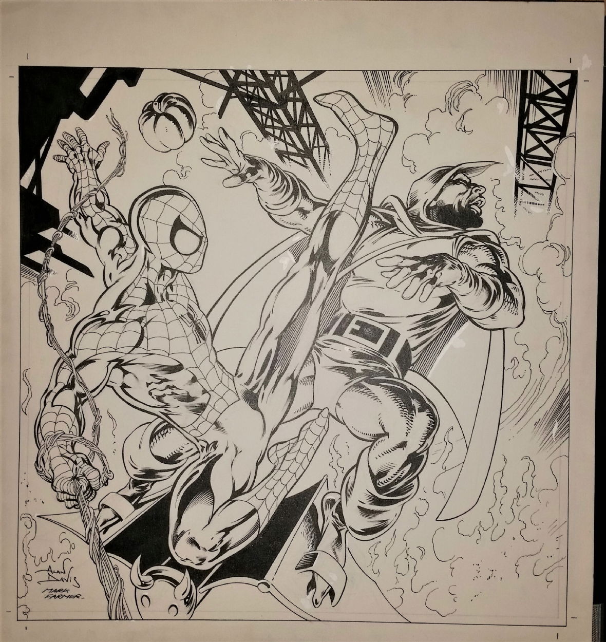 SPIDER-MAN vs HOBGOBLIN CALENDAR ART by ALAN DAVIS, in Rich Cirillo's Alan  Davis Comic Art Gallery Room