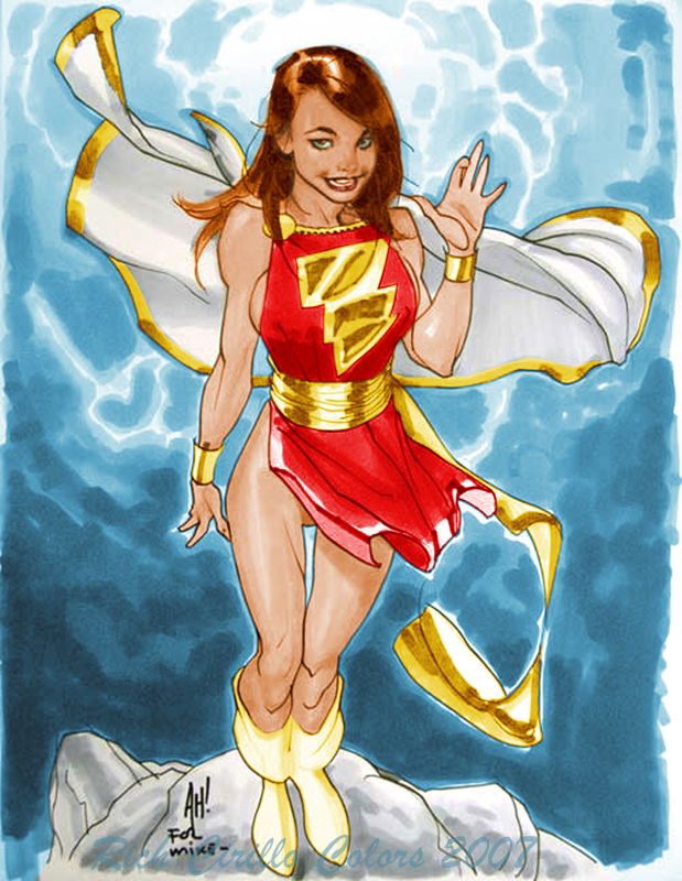 Adam Hughes Mary Marvel Colored !!!, in Rich Cirillo's Rich's Original