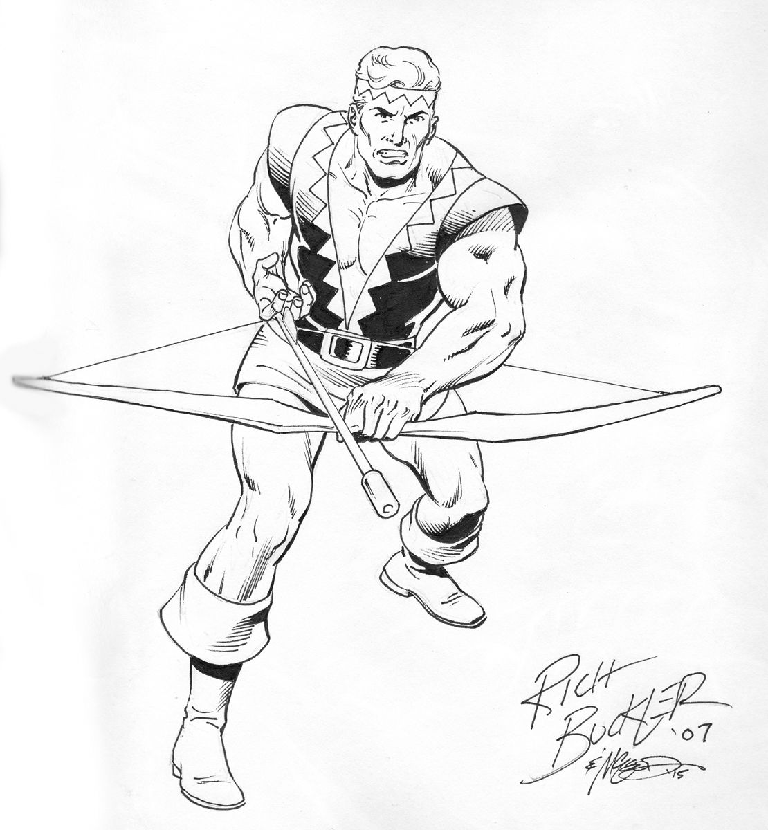 HAWKEYE by Rich Buckler and Bob McLeod, in Rich Cirillo's Avengers ...