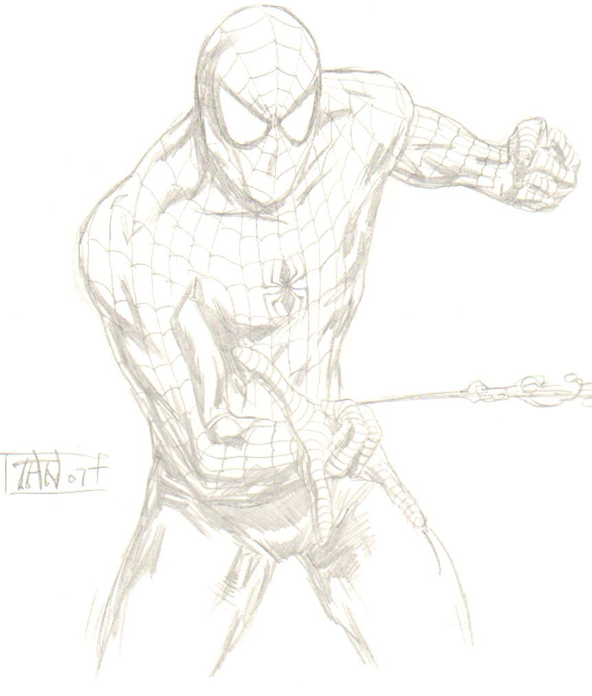 Billy Tan- Spider-man, in Robert (Dr Bob) Reilly's Spider-man Sketches and  Commissions Comic Art Gallery Room