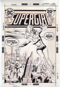 Supergirl 10 Cover, Comic Art