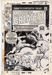 MARVEL'S GREATEST COMICS 25 COVER, Comic Art