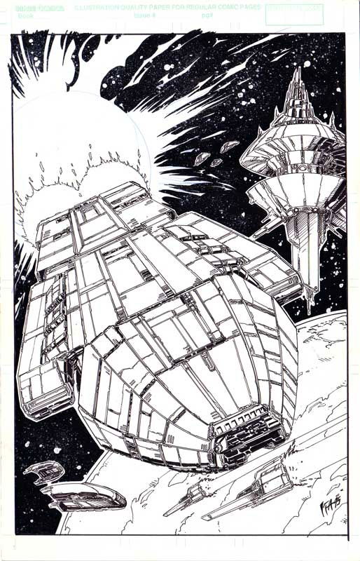 Battlestar Galactica (1st Miniseries 1995) Issue 3 COVER, in Andrew ...