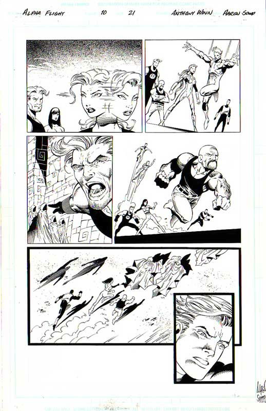 ALPHA FLIGHT (Vol 2 1997) Issue 10 pg 21, in Andrew Allen's Micronauts ...