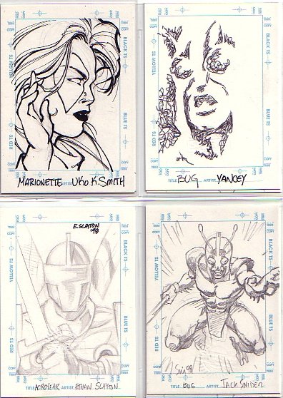 1998 Skybox 'Marvel Creators Collection' Micronauts Sketchagraphs 