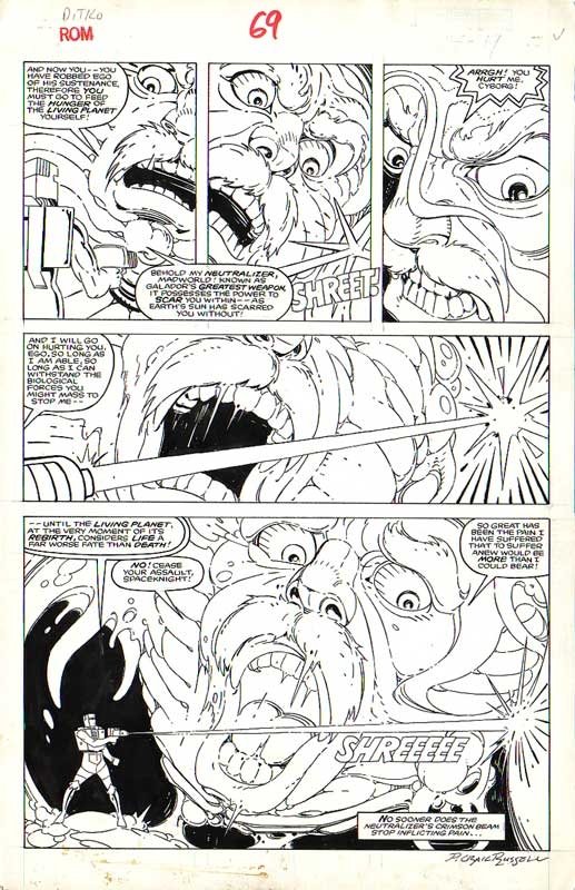 Rom Spaceknight 69 Pg 19 In Andrew Allen S Rom Spaceknight Available For Select Trades Comic Art Gallery Room