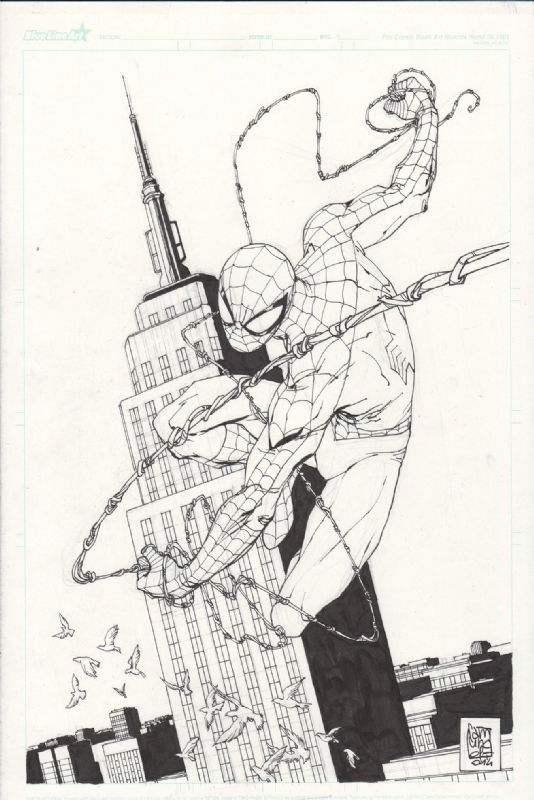 Giuseppe Camuncoli - Spider-Man, in J. K.'s Amazing Spider-Man Comic Art  Gallery Room