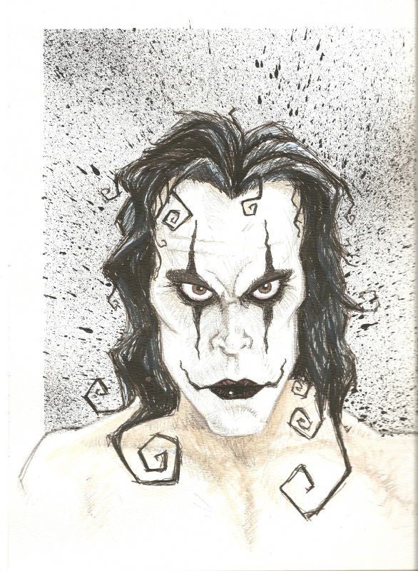 The Crow , in Trace Jones's Chris Mason Comic Art Gallery Room