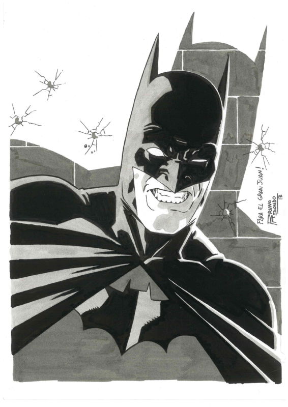 Batman - Bruno Redondo, in Juan Rojas Caballero's Aviles 2013 Comic Art  Gallery Room