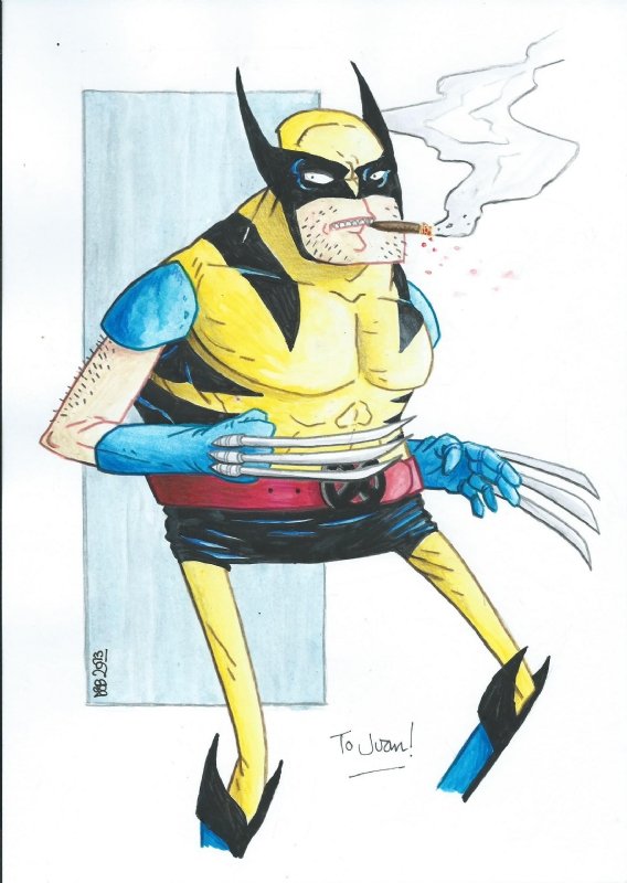 Wolverine Dean Beattie In Juan Rojas Caballeros Thoughtbubble 2013 Comic Art Gallery Room 