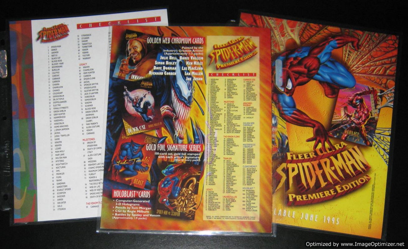 SPIDERMAN ULTRA 95 MASTERPIECE CARD 8 OF 9