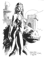 Lydie Denier As Dejah Thoris commission Comic Art