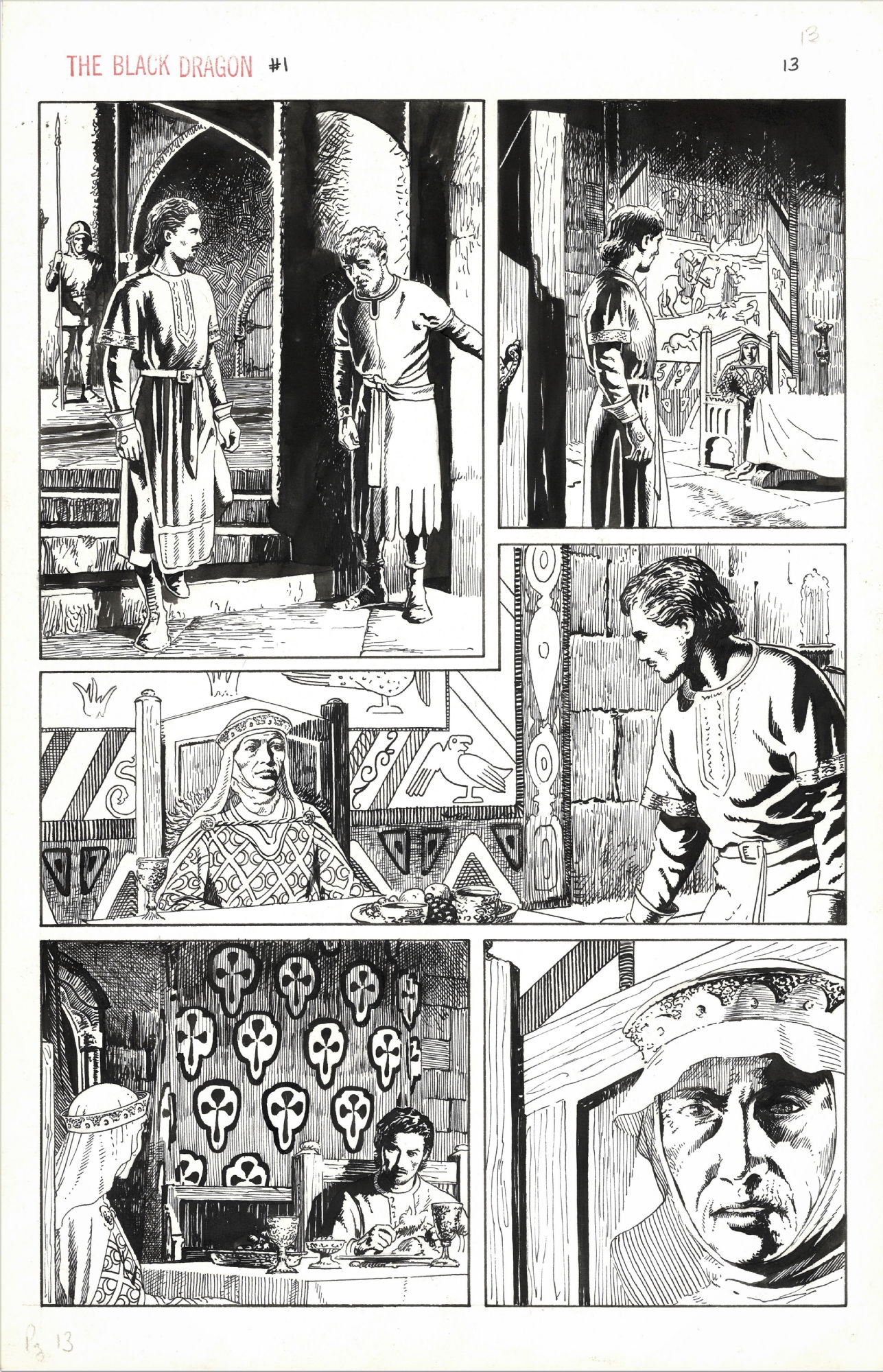 The Black Dragon ( Epic, 1985 ) #15 page 13, in Roland Lim's Interiors ...