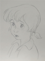 Penny from  The Rescuers  by Ollie Johnston Comic Art