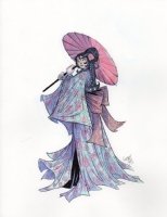 Kimono Girl By Sweeney Boo, Comic Art