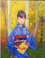 Kimono Girl by Andrew Hem, Comic Art