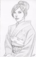 Kimono Girl By Jessica Hickman, Comic Art