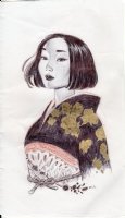 Kimono Girl by Janet Kim, Comic Art