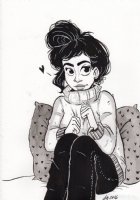 Sweater Girl by Liz Lapointe, Comic Art