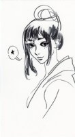 Kimono Girl sketch by Janet Kim, Comic Art