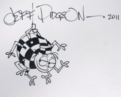 Trickster Jeff Pidgeon Spider Sketch, Comic Art