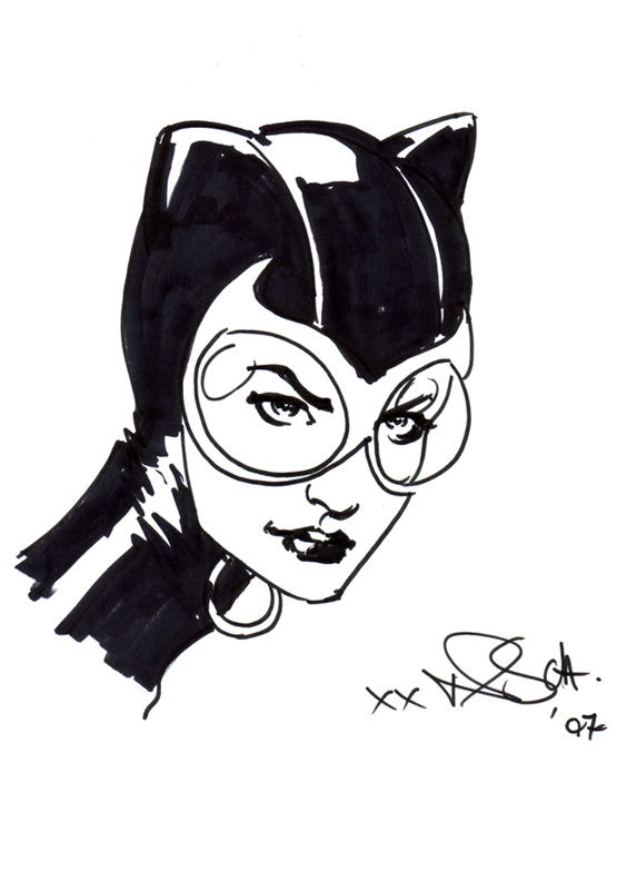 Catwoman by Nicola Scott, in Jared Pardi's Comicon Sketches Comic Art ...