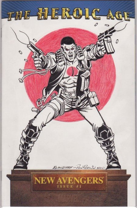 Bloodshot - Don Perlin , in Rafael M.'s Valiant sketch covers Comic Art ...