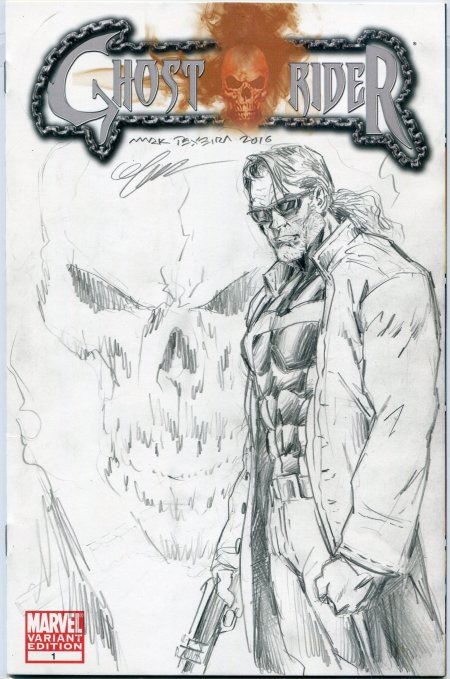 Ghost Rider I - Mark Texeira, in Rafael M.'s Marvel sketch covers