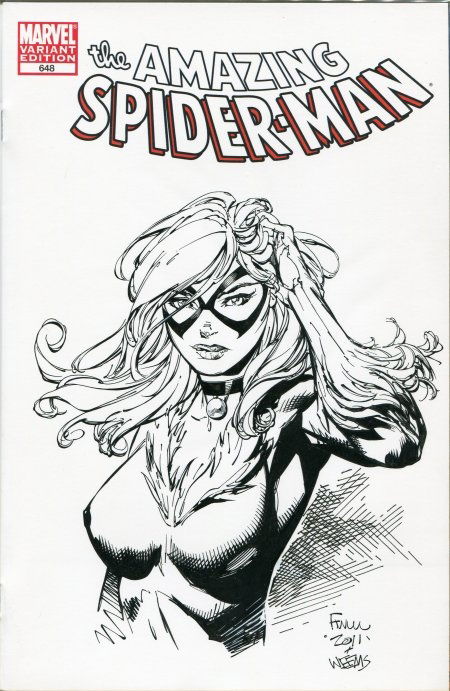 Black Cat - Finch & Weems, in Rafael M.'s Marvel sketch covers Comic ...