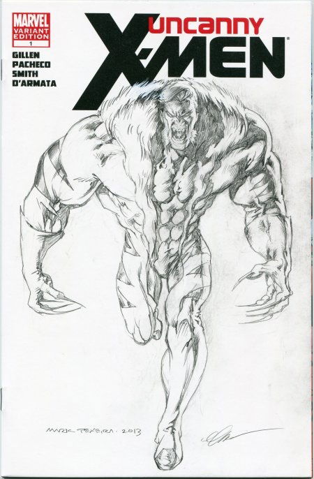 Sabretooth II - Mark Texeira, in Rafael M.'s X-Men Sketch Covers