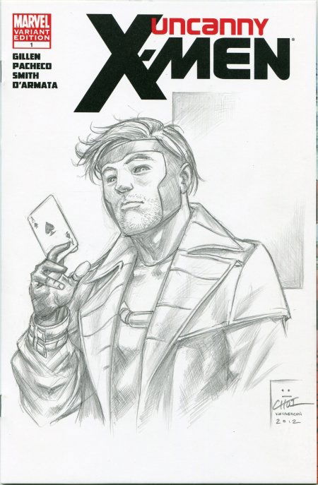 Gambit - Mike Choi, in Rafael M.'s X-Men Sketch Covers Comic Art ...