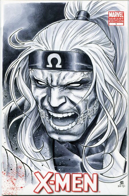 Sabretooth II - Mark Texeira, in Rafael M.'s X-Men Sketch Covers