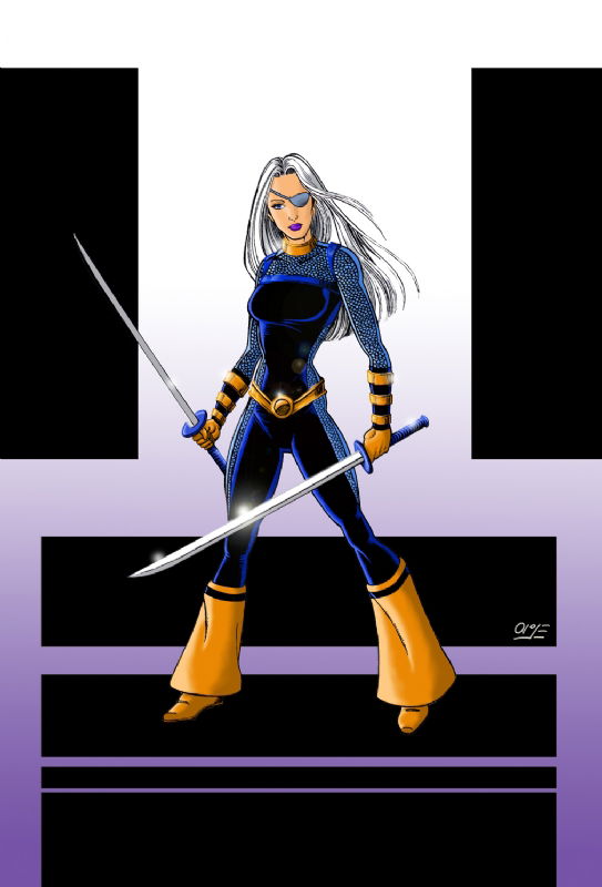 RAVAGER - ROSE WILSON, in ALEX GARCIA's TITANS Comic Art Gallery Room