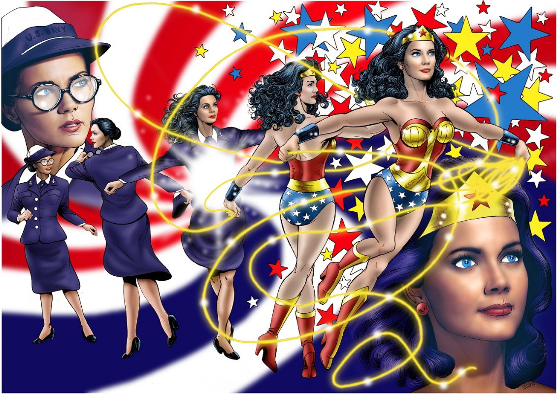 Diana Prince Wonder Woman Lynda Carter In Alex Garcias Dc Characters Comic Art Gallery Room 