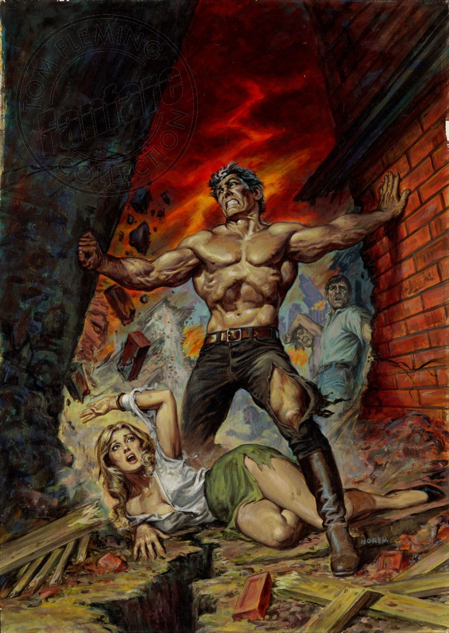 Earl Norem Marvel Preview 9 Man God Cover Painting in Tom