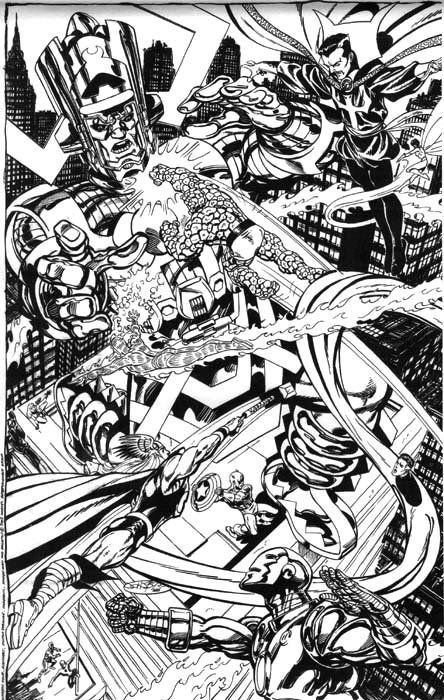 Galactus vs. Everyone (20 x 30 ), in Jim Warden's Byrne, John - Poster ...