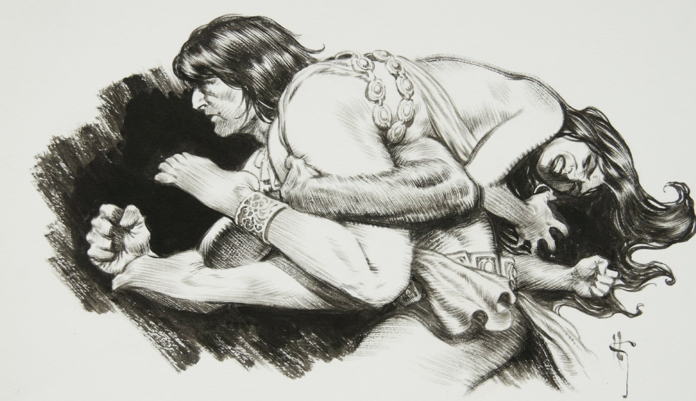 Conan Rogues in the House Chapter 3 Header, in Peter P's Mark Schultz Comic  Art Gallery Room