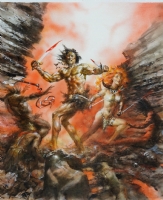 Conan and Red Sonja Bloody Mist Comic Art