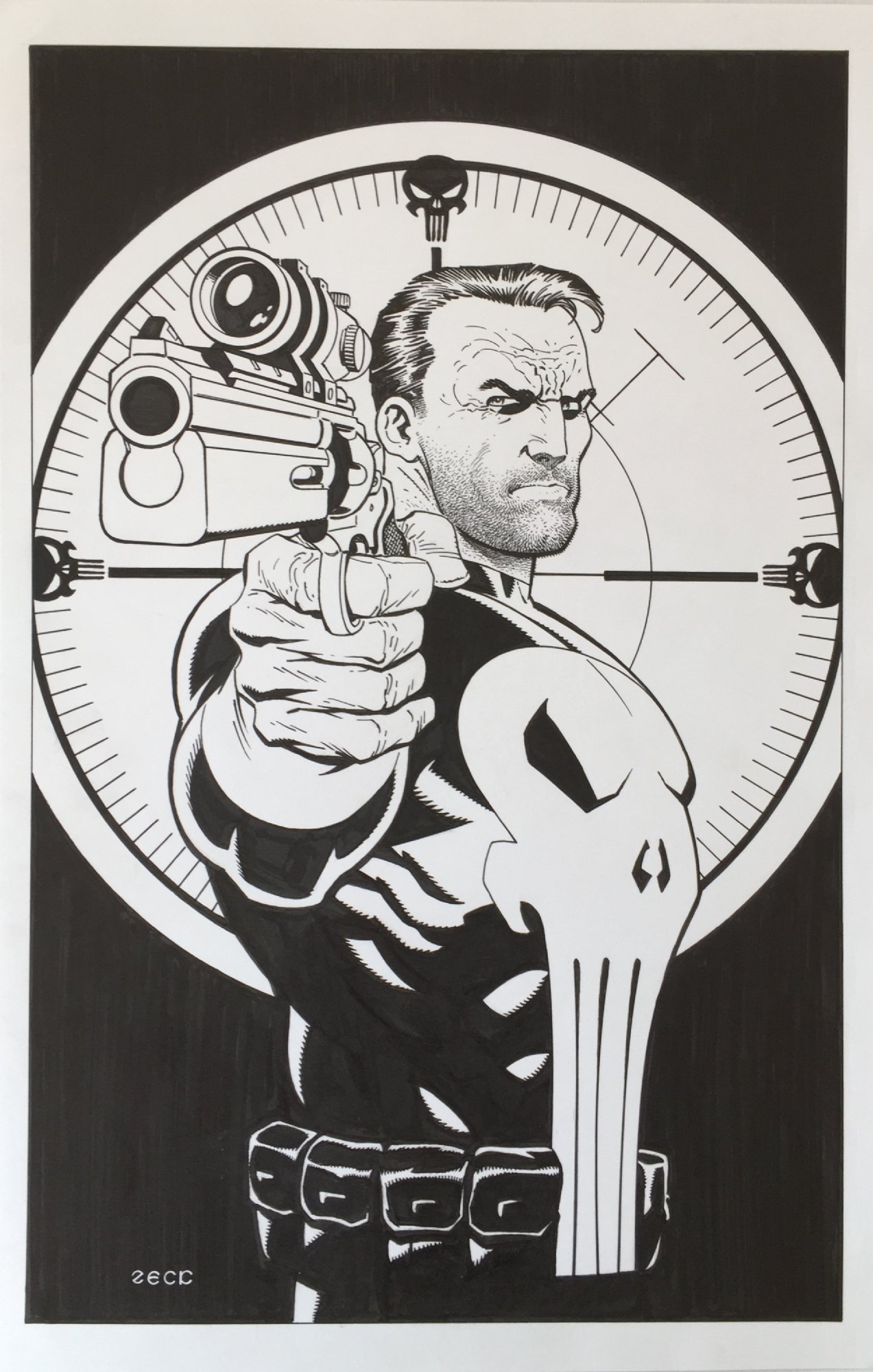 MIKE ZECK Punisher 2014 Big Wow Print & Punisher #2 Variant, in Charles  Costas's PERSONAL COLLECTION - My Punisher Grails!!! Comic Art Gallery Room