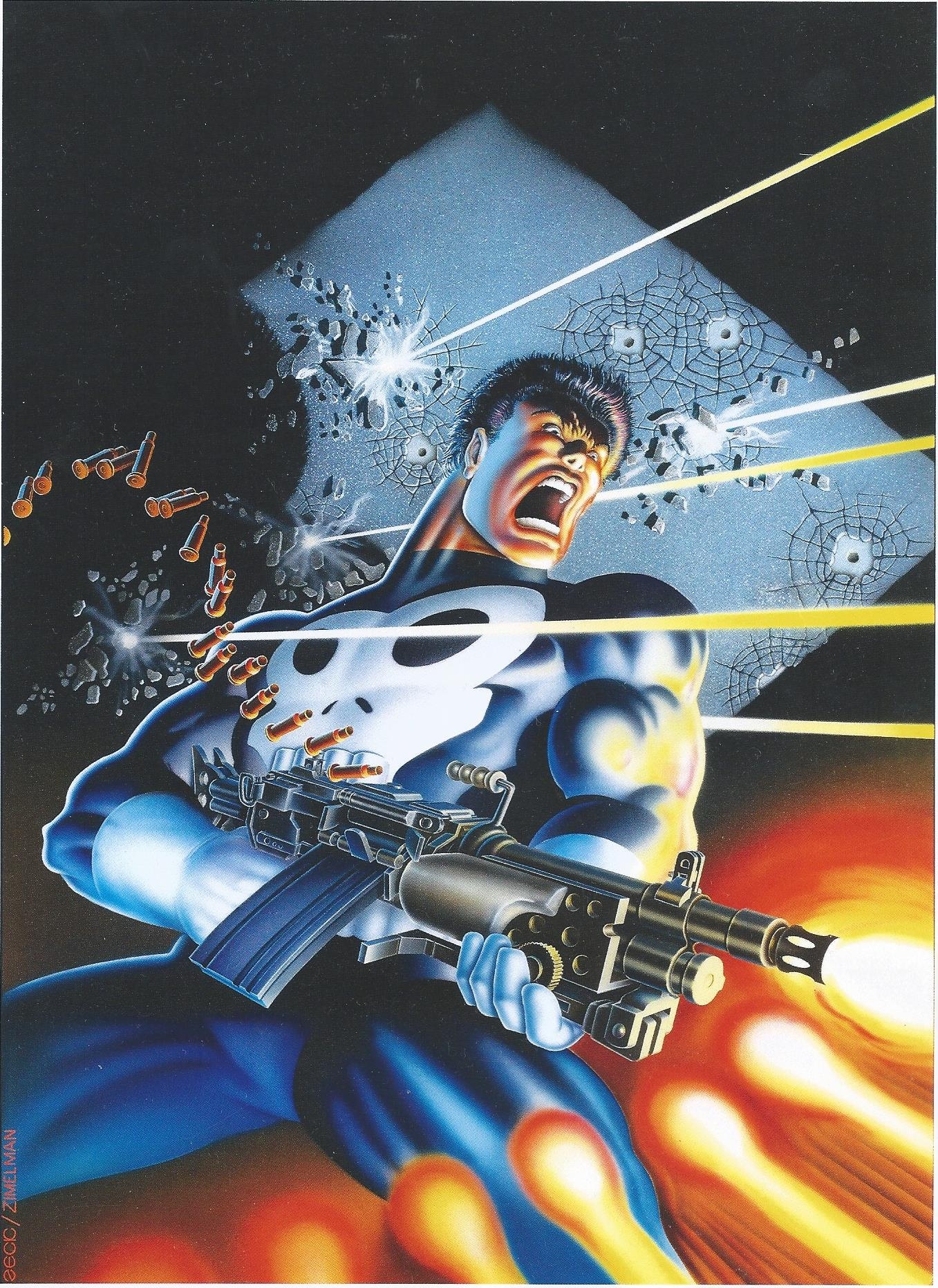 1985 Marvel Press Punisher Poster MIKE ZECK & PHIL ZIMELMAN, in Charles  Costas's PERSONAL COLLECTION - My Punisher Grails!!! Comic Art Gallery Room