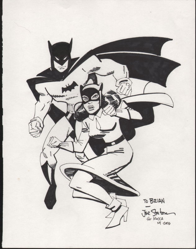 Staton Joe Batman And Catwoman Golden Age In Brian Ms Golden Age Characters Comic Art Gallery 2306