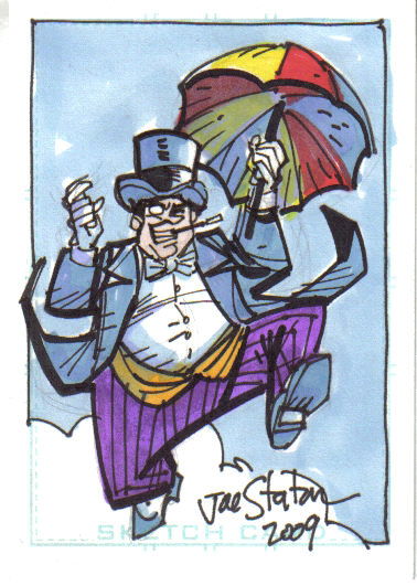 Staton Joe Penguin Sketchcard 2009 In Brian Ms Golden Age Characters