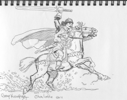 Kwapisz, Gary -- Prince Valiant -- Heroes Con 2011 Comic Art